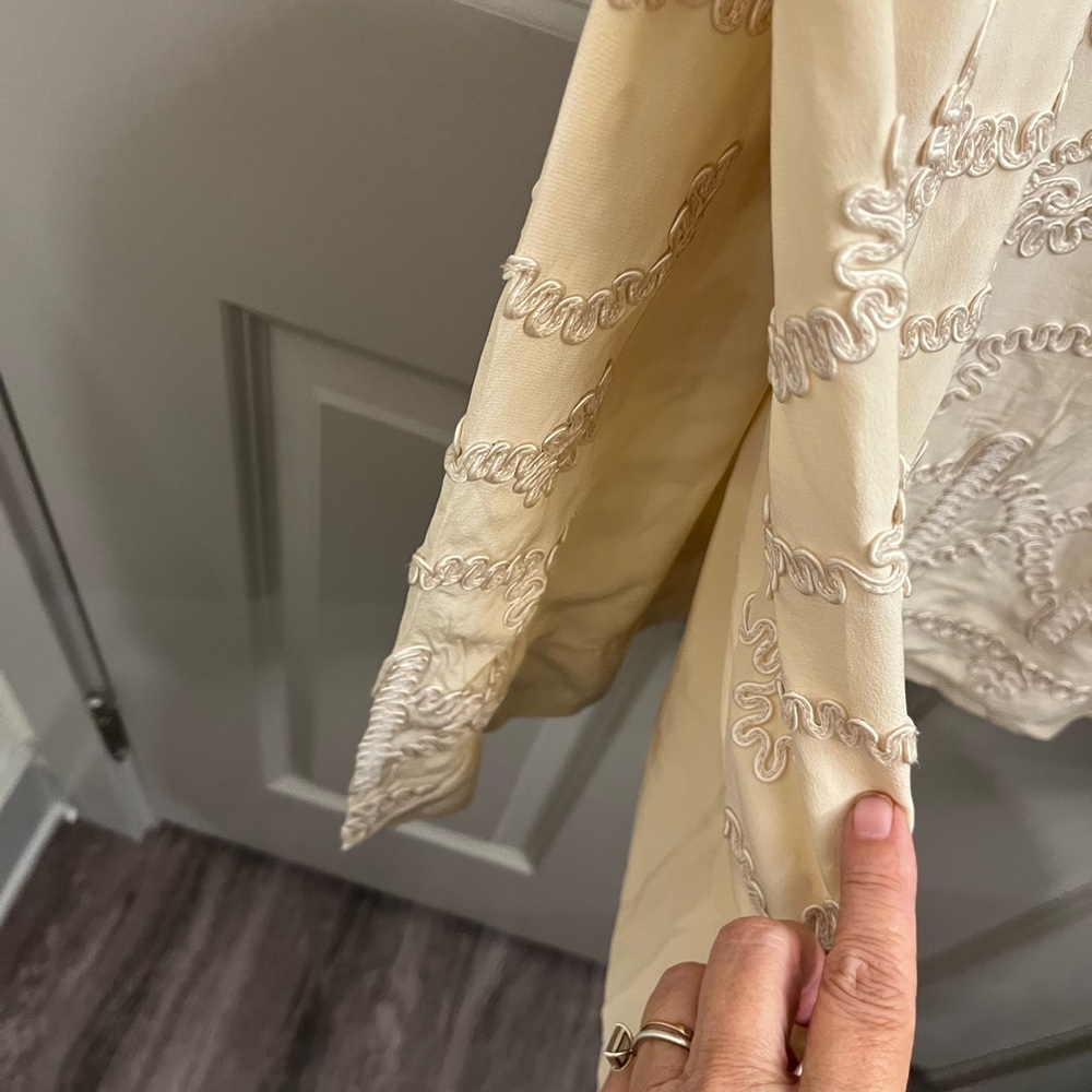 BCBGMaxAzria Cream Tiered Sheath Mini Dress - Picture 8 of 8